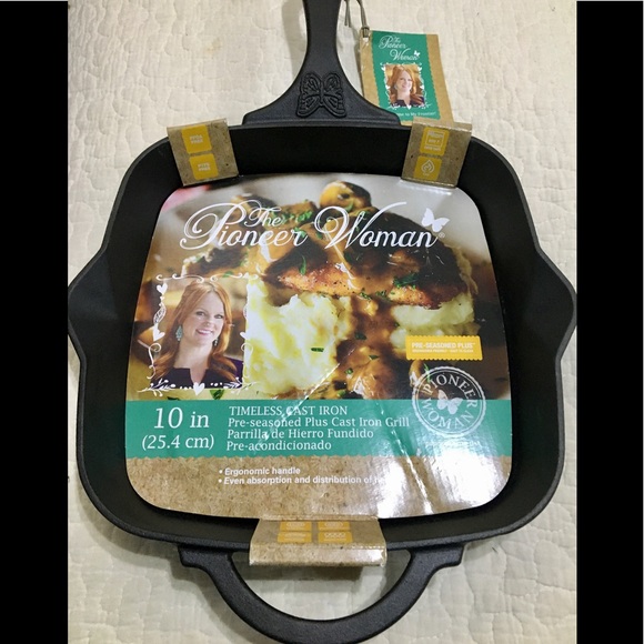 pioneer woman cast iron grill pan